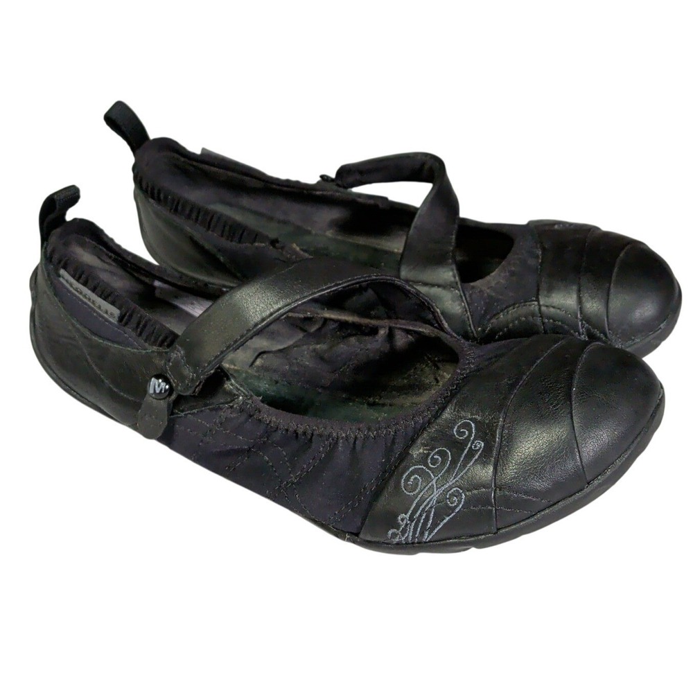 Merrell Wonder Glove Barefoot Shoes Womens Size 7 Black Mary Jane Flats Y2K